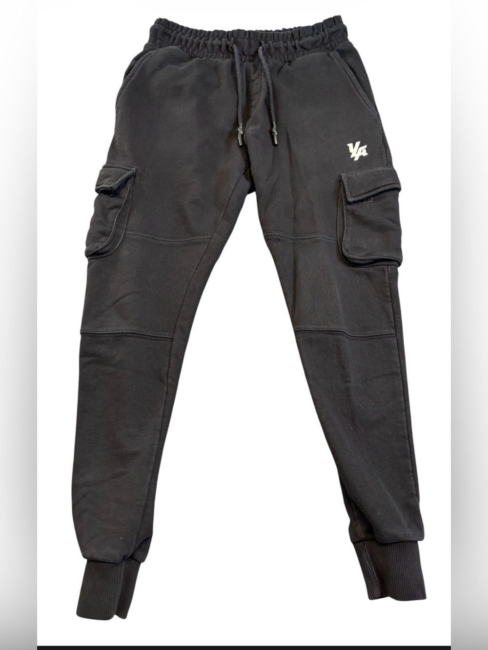 YoungLA Men's 203 Skinny Tapered Cargo Joggers Black Size Small YLA Sweatpants